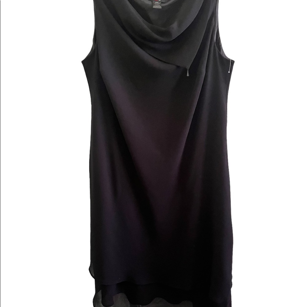 K&R Asymmetrical Layered Dress, size 22W. Caw neck, sleeveless, cocktail style.